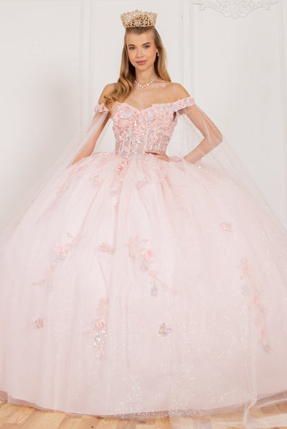 Elegant lace long off shoulder sweetheart embossed tulle satin train gown. 8075J by Cindirella Couture