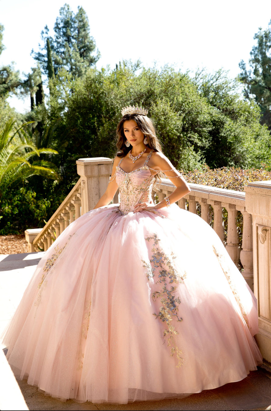 Elegant Quince Dress with Removable Halter. PQ1076 by Bella Couture