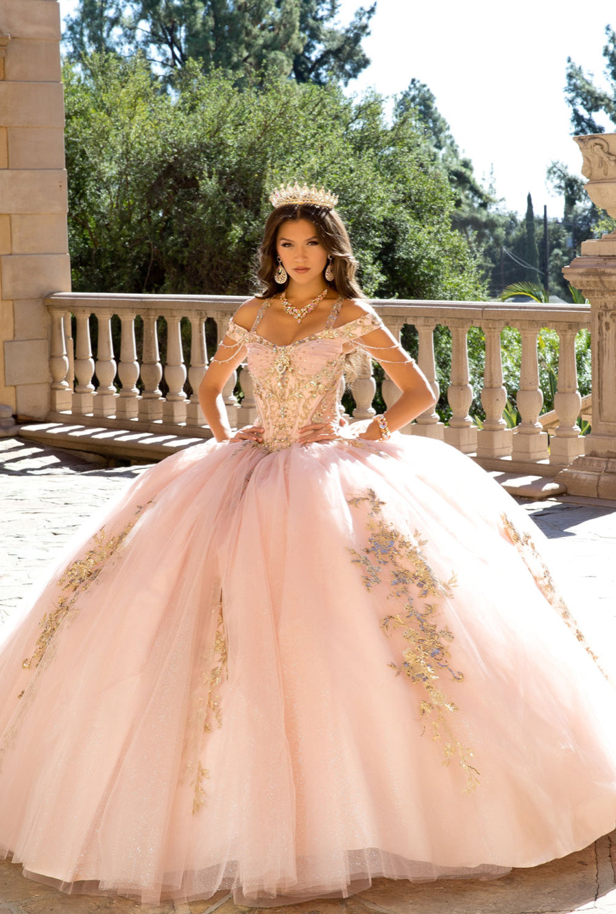 Elegant Quince Dress with Removable Halter. PQ1076 by Bella Couture