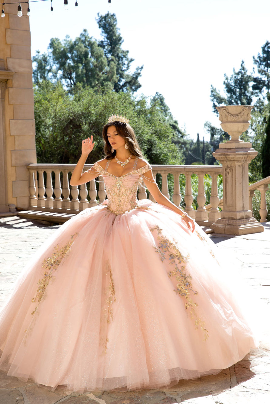 Elegant Quince Dress with Removable Halter. PQ1076 by Bella Couture
