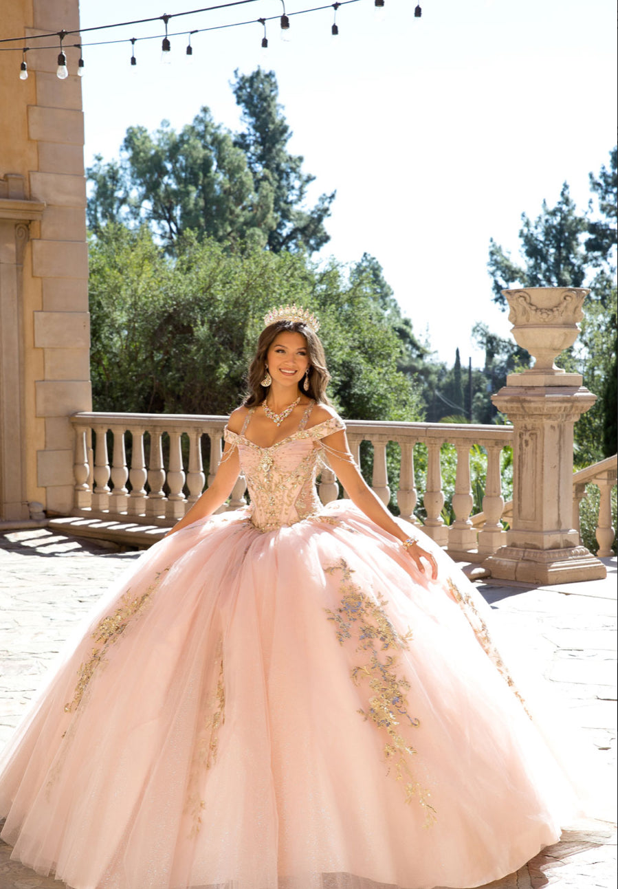Elegant Quince Dress with Removable Halter. PQ1076 by Bella Couture