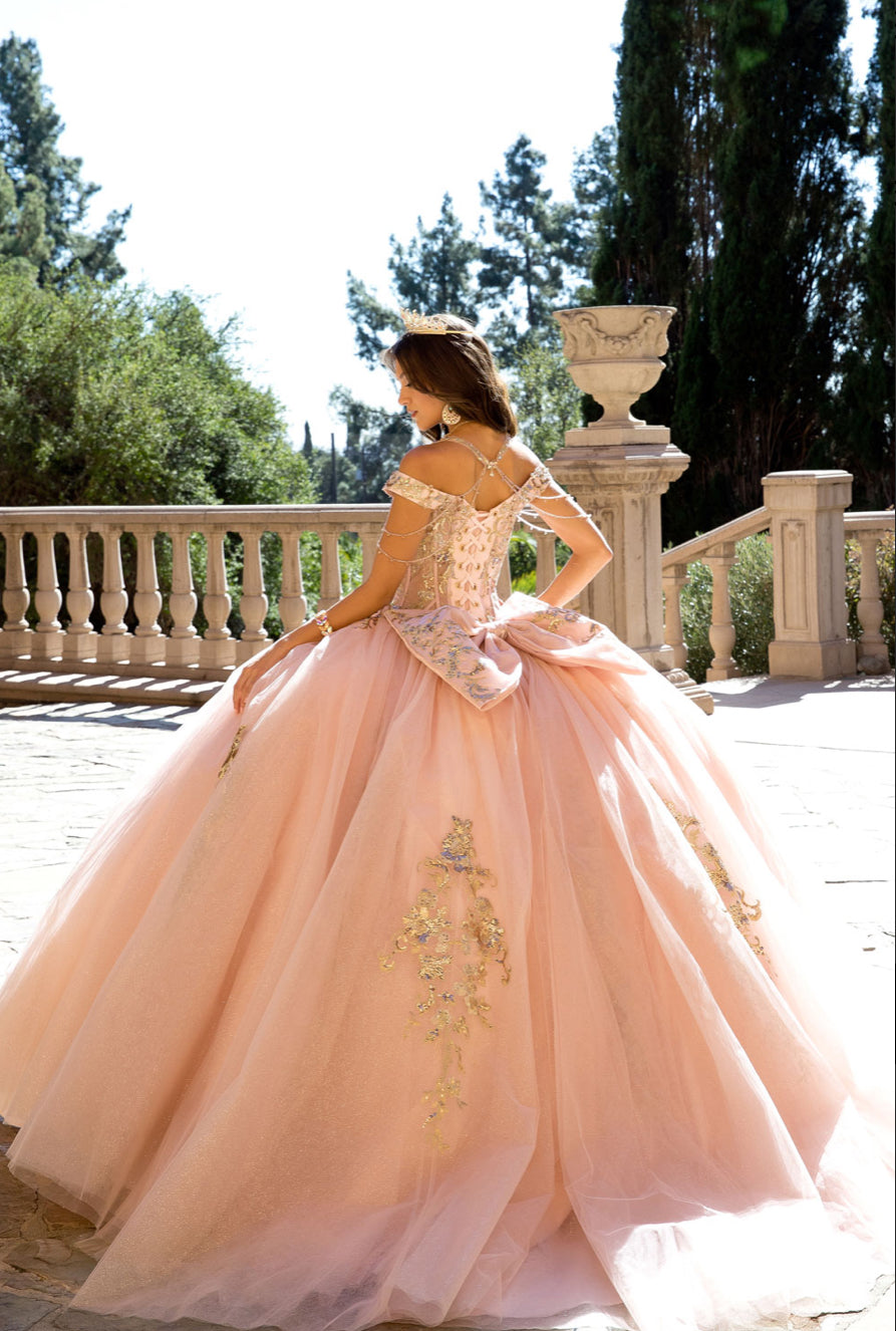 Elegant Quince Dress with Removable Halter. PQ1076 by Bella Couture