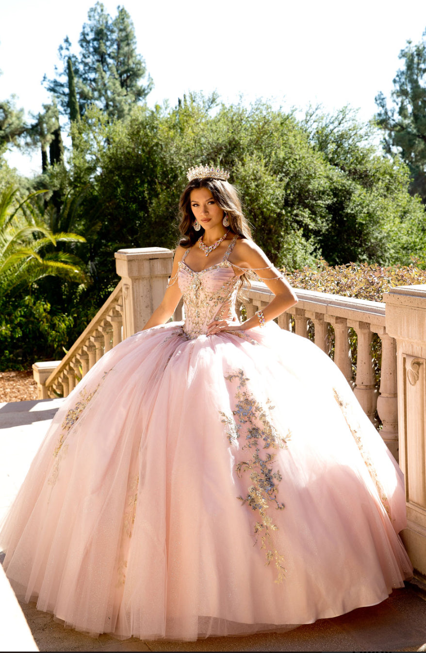 Elegant Quince Dress with Removable Halter. PQ1076 by Bella Couture