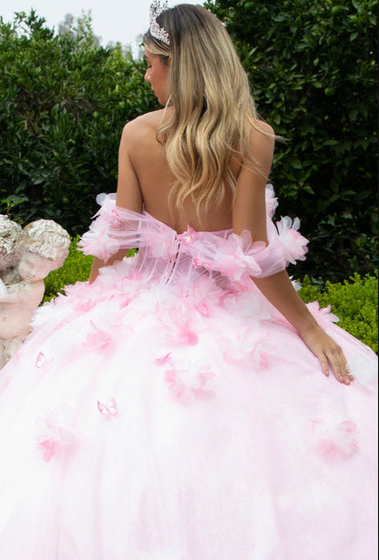 Look sweet in this sweetheart neckline, corset bodice ball gown. GL3608 GLS by Gloria