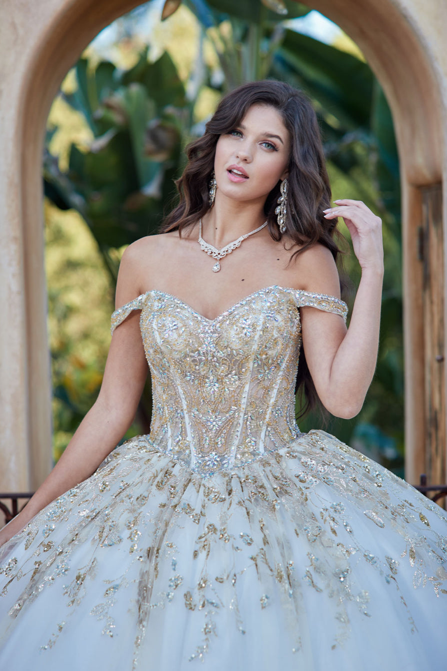 Detachable Train With Stones and Gems. PQ1041 by Bella Couture.