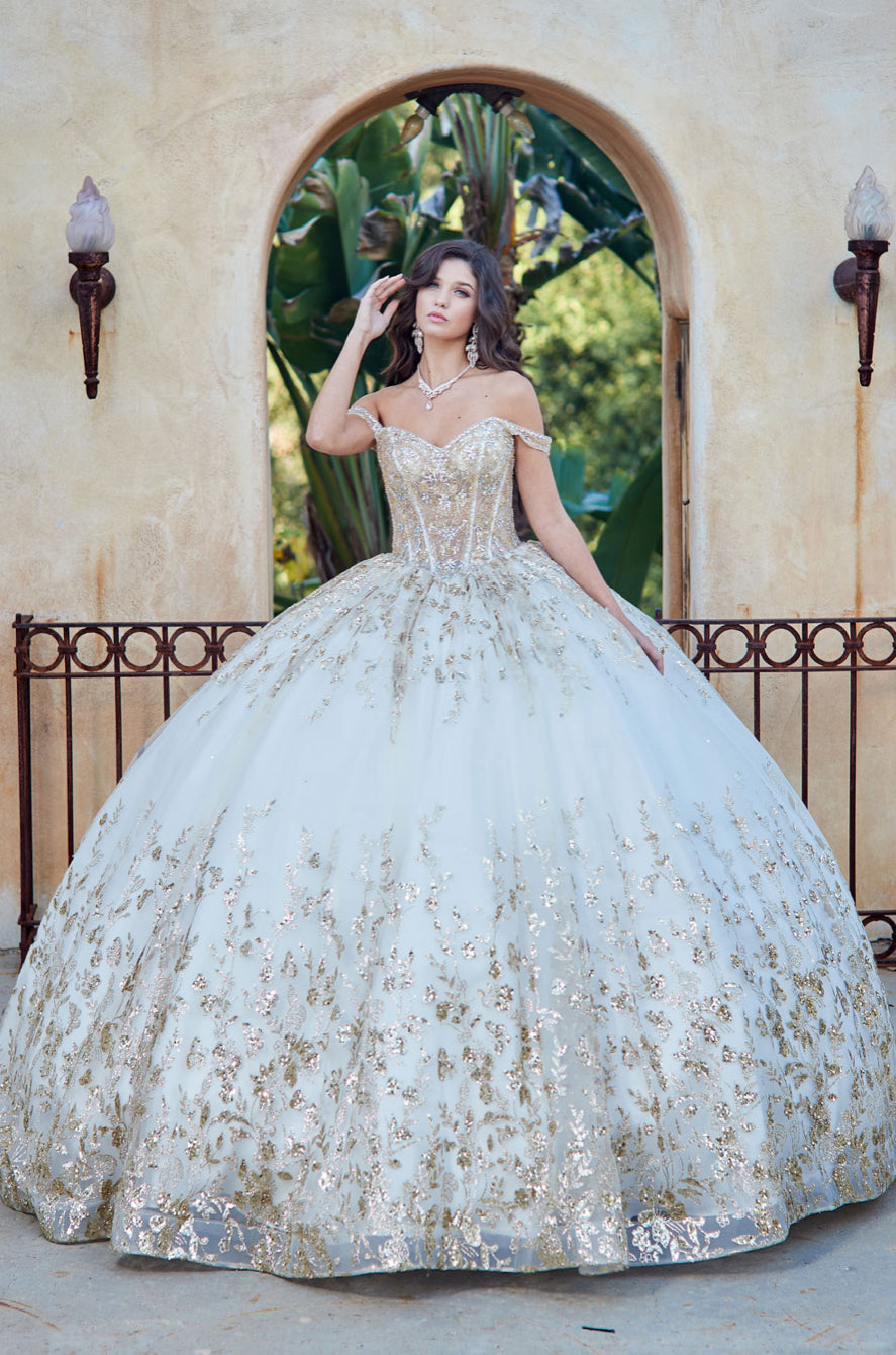 Detachable Train With Stones and Gems. PQ1041 by Bella Couture.