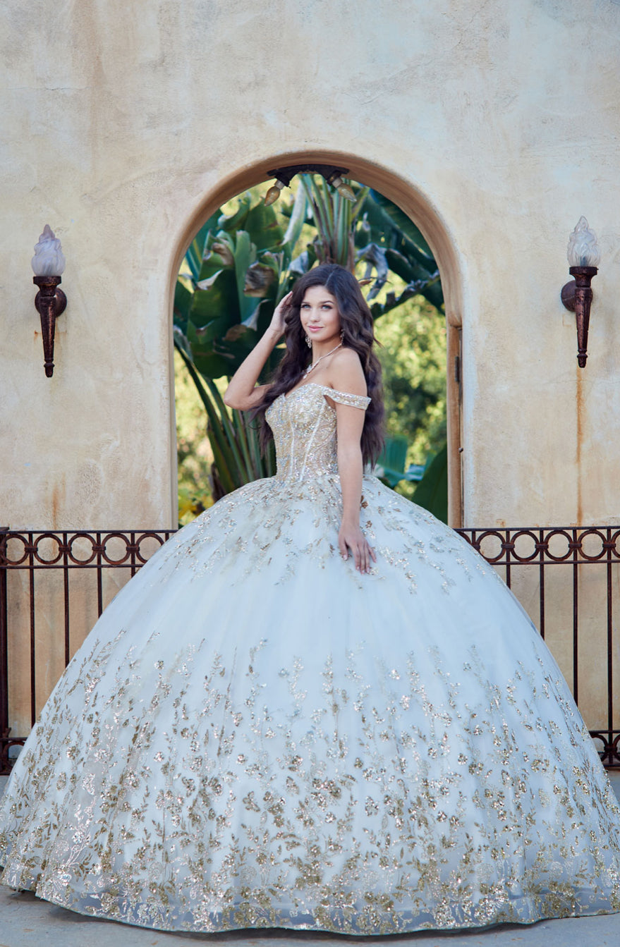 Detachable Train With Stones and Gems. PQ1041 by Bella Couture.