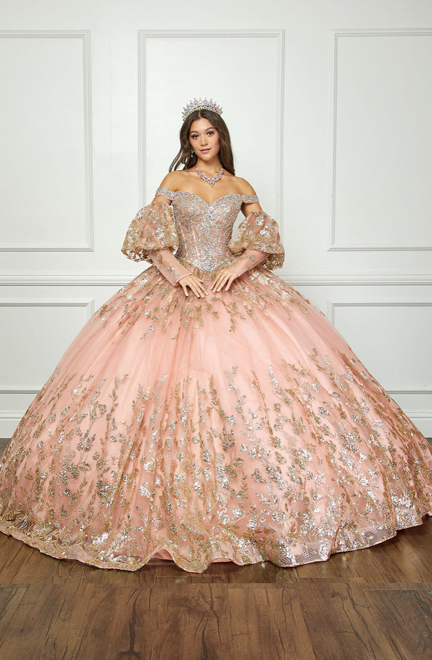 Detachable Train With Stones and Gems. PQ1041 by Bella Couture.
