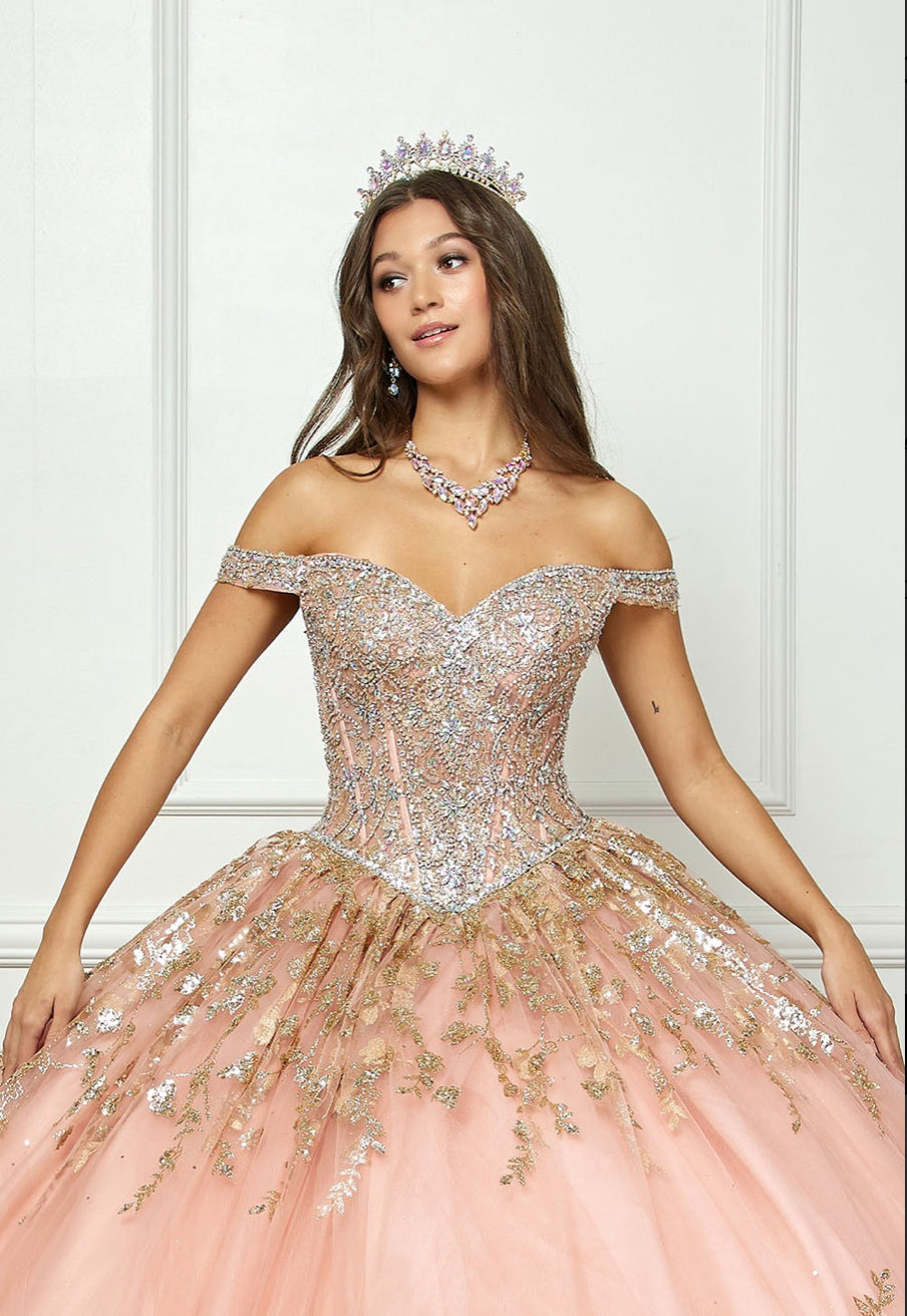 Detachable Train With Stones and Gems. PQ1041 by Bella Couture.