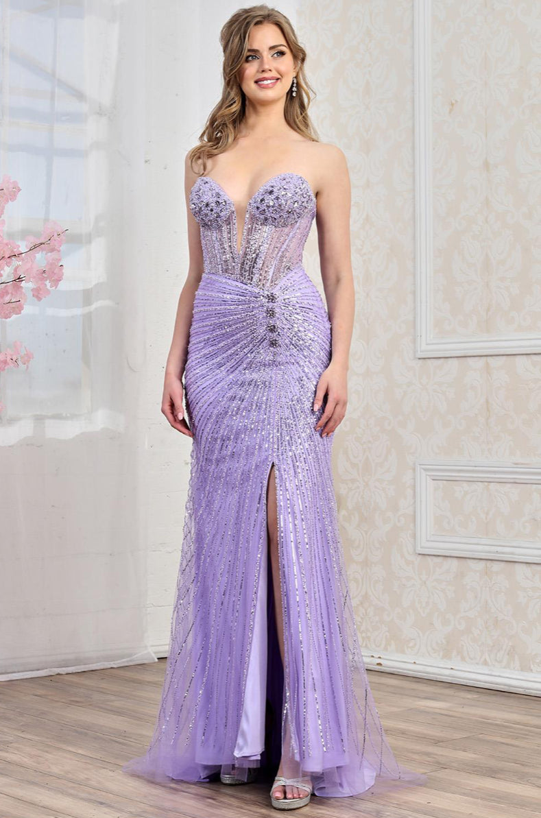Mermaid silhouette dress waiting for you 3306 BY ADORA DESIGN