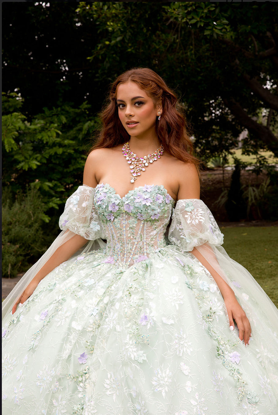 Multi-Colored Blossom Quinceanera Dream. PQ1084 BY BELLA COUTURE