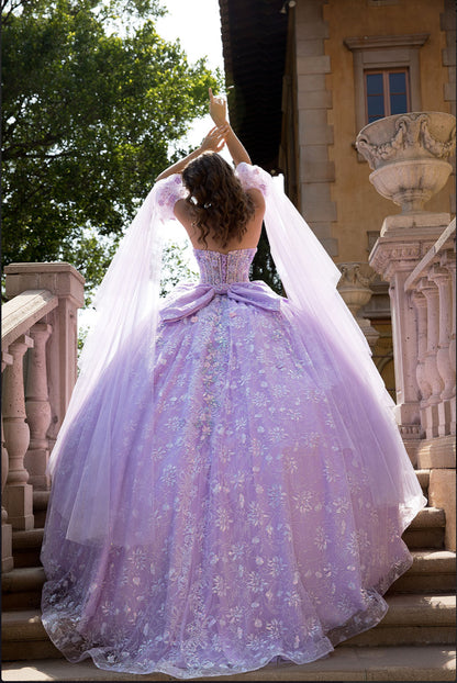Multi-Colored Blossom Quinceanera Dream. PQ1084 BY BELLA COUTURE