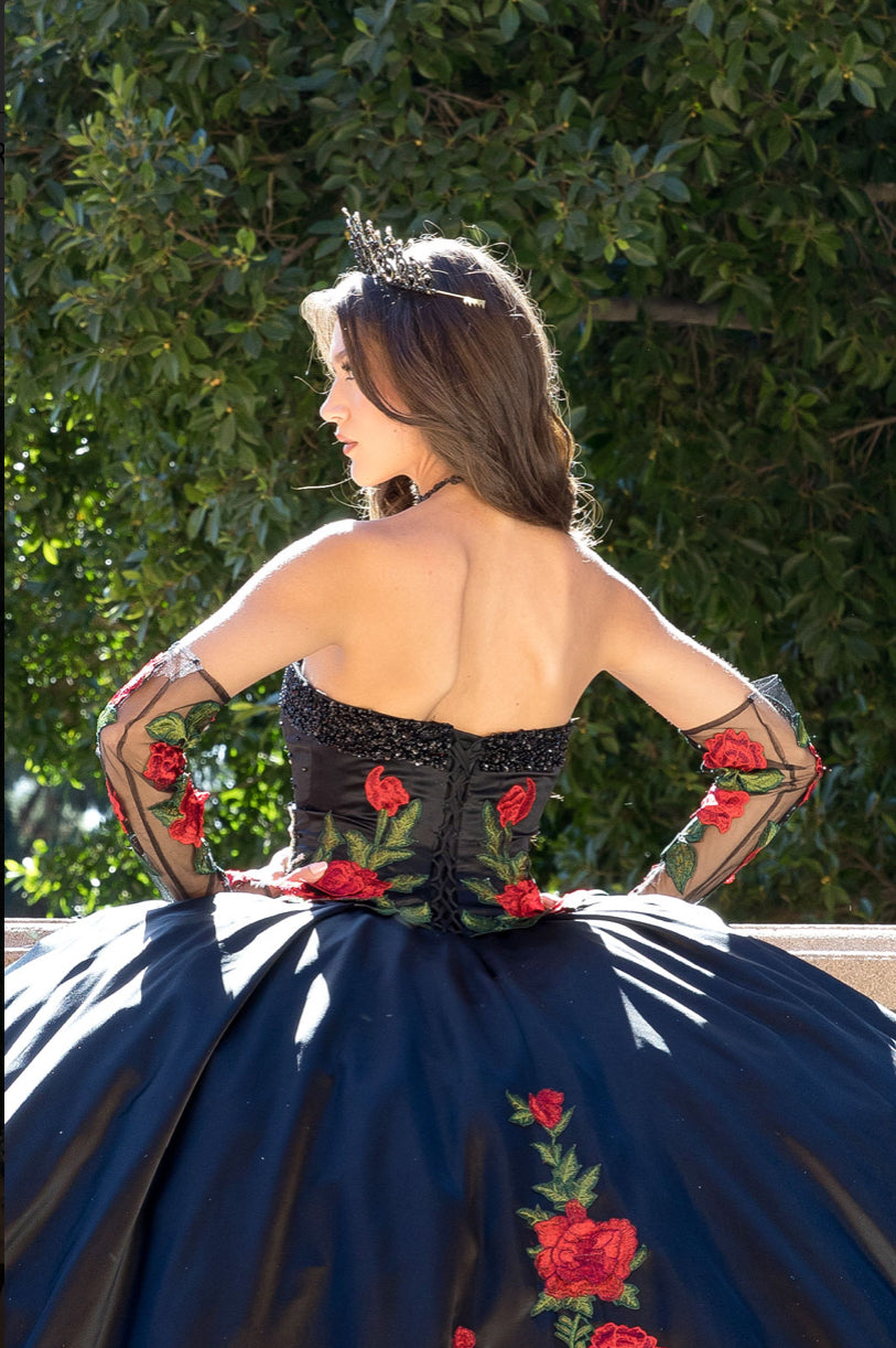 Charro, Rose Quince Dress. PQ1083 BY BELLA COUTURE