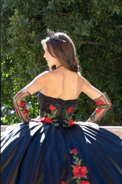 Charro, Rose Quince Dress. PQ1083 BY BELLA COUTURE