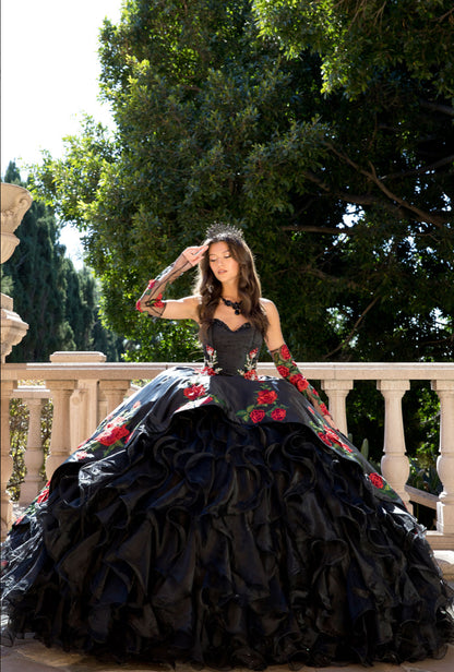 Charro, Rose Quince Dress. PQ1083 BY BELLA COUTURE