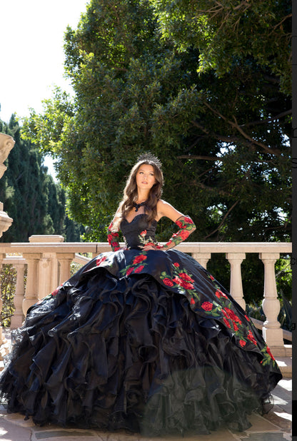 Charro, Rose Quince Dress. PQ1083 BY BELLA COUTURE