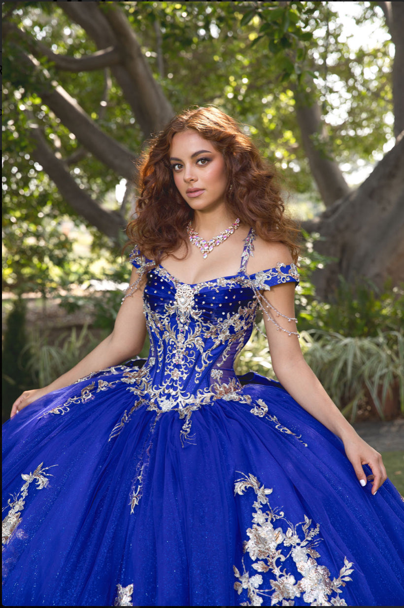 Elegant Quince Dress with Removable Halter. PQ1076 by Bella Couture