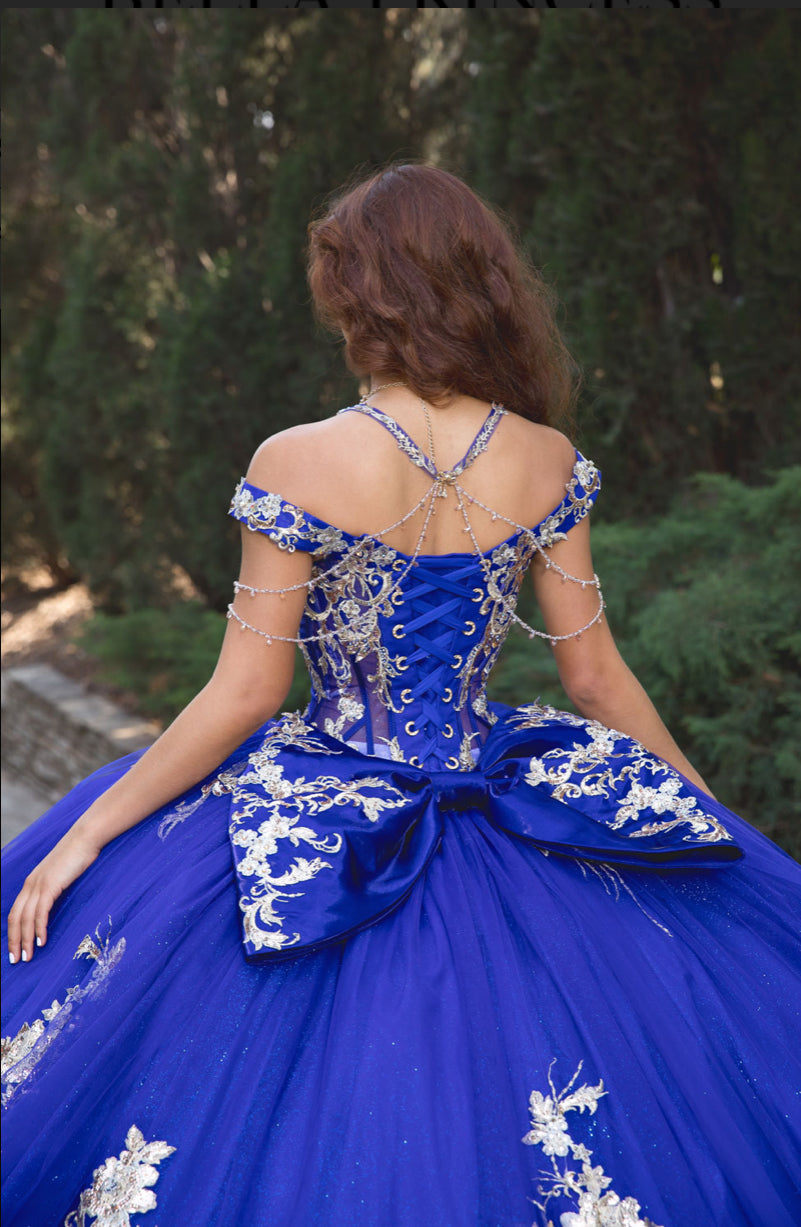 Elegant Quince Dress with Removable Halter. PQ1076 by Bella Couture