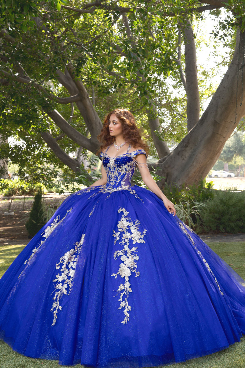 Elegant Quince Dress with Removable Halter. PQ1076 by Bella Couture