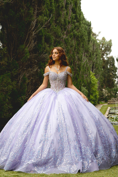 Platinum Quinceanera Dress. PQ1077 by Bella Couture