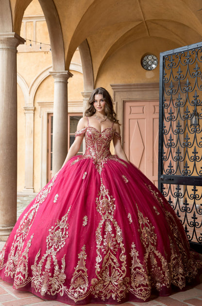 Elegance Quince With Long Bow. PQ1090 BY BELLA COUTURE
