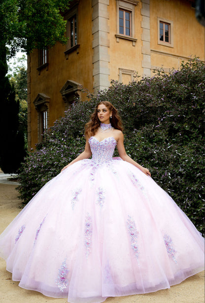 Sparkly Quince Dress with Matching Choker. Pq1091 by BELLA COUTURE