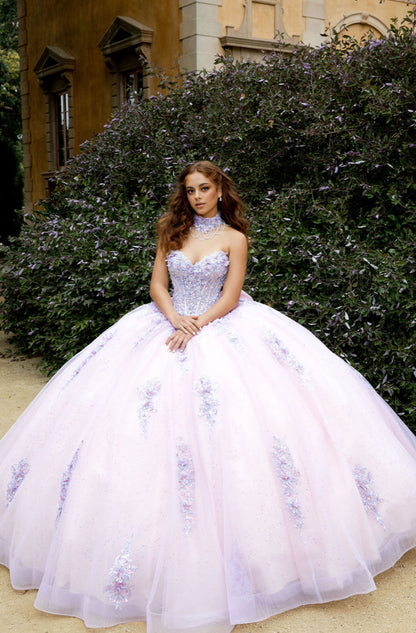 Sparkly Quince Dress with Matching Choker. Pq1091 by BELLA COUTURE