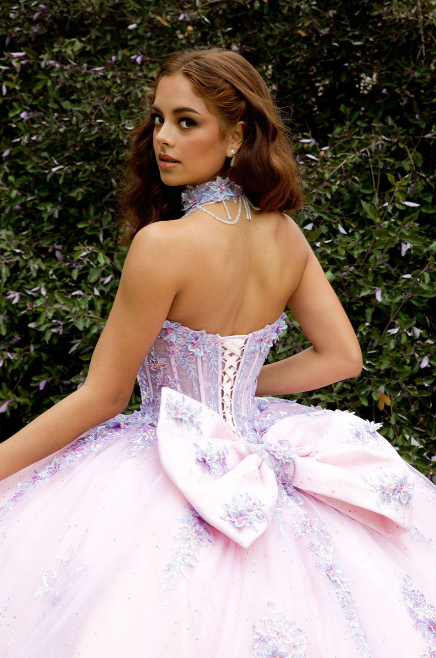 Sparkly Quince Dress with Matching Choker. Pq1091 by BELLA COUTURE