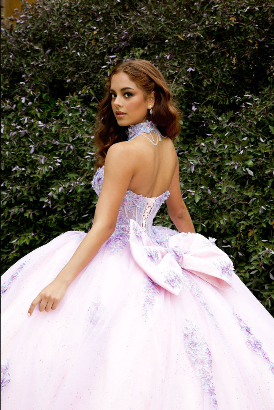 Sparkly Quince Dress with Matching Choker. Pq1091 by BELLA COUTURE