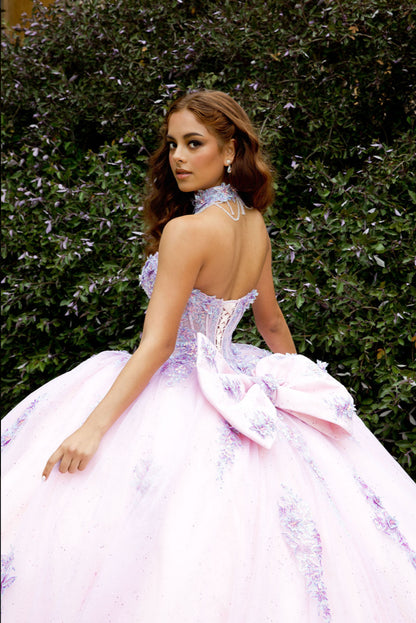 Sparkly Quince Dress with Matching Choker. Pq1091 by BELLA COUTURE