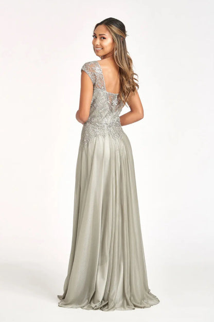 Beads Embellished Embroidered A-line Dress. GL3068 GLS BY ELIZABETH K