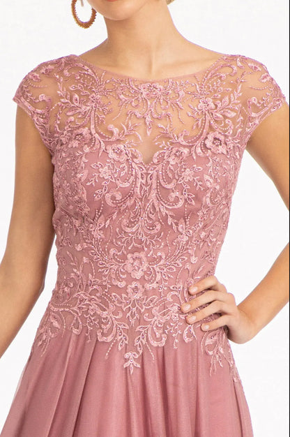 Beads Embellished Embroidered A-line Dress. GL3068 GLS BY ELIZABETH K