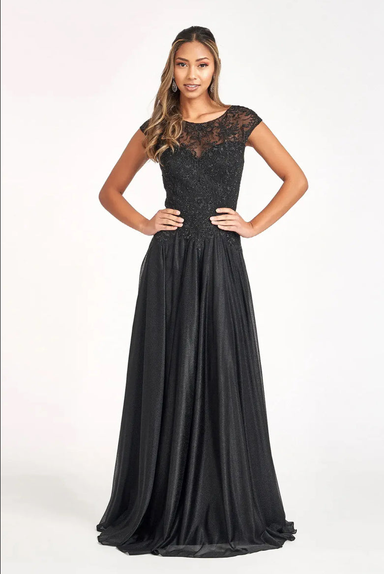 Beads Embellished Embroidered A-line Dress. GL3068 GLS BY ELIZABETH K