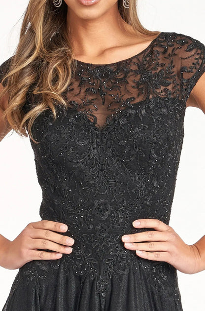 Beads Embellished Embroidered A-line Dress. GL3068 GLS BY ELIZABETH K