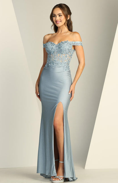 Off shoulder sparkly dress fitter. 3189 BY ADORA DESIGN