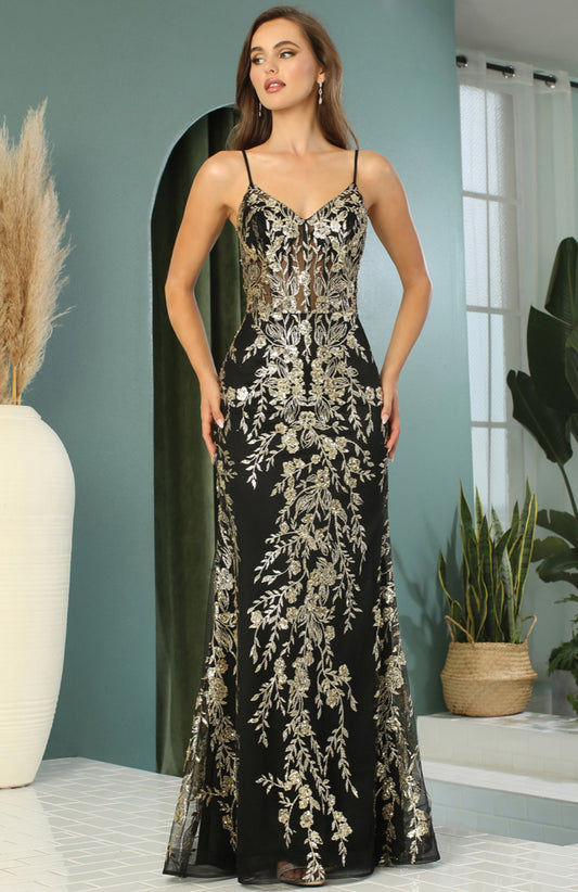 With glitter fabric and a little touch of open corset at the back. 3158 by ADORA DESIGN