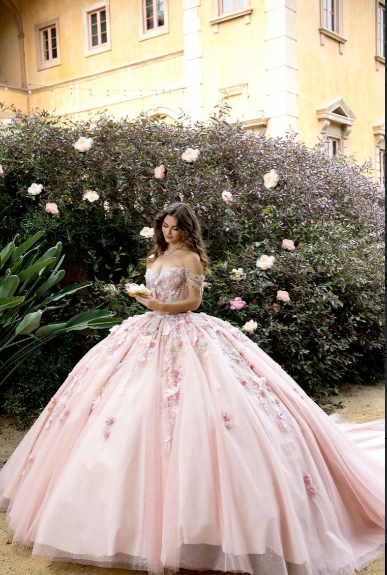 Colorful Bloom Quince Dress. PQ1096 BY BELLA COUTURE