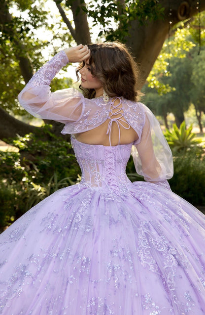 Elegant Quince Dress with Matching Bolero. PQ1097 BY BELLA COUTURE