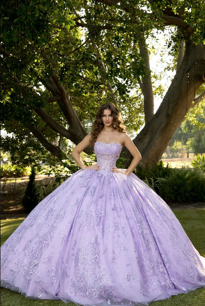Elegant Quince Dress with Matching Bolero. PQ1097 BY BELLA COUTURE