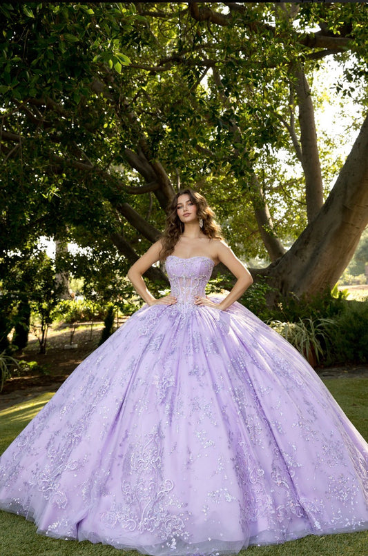 Elegant Quince Dress with Matching Bolero. PQ1097 BY BELLA COUTURE