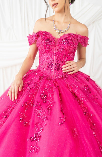 Off Shoulder Quinceanera Dress. 8111J by Cinderella Couture