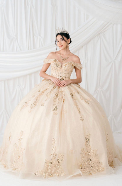 Off Shoulder Quinceanera Dress. 8111J by Cinderella Couture