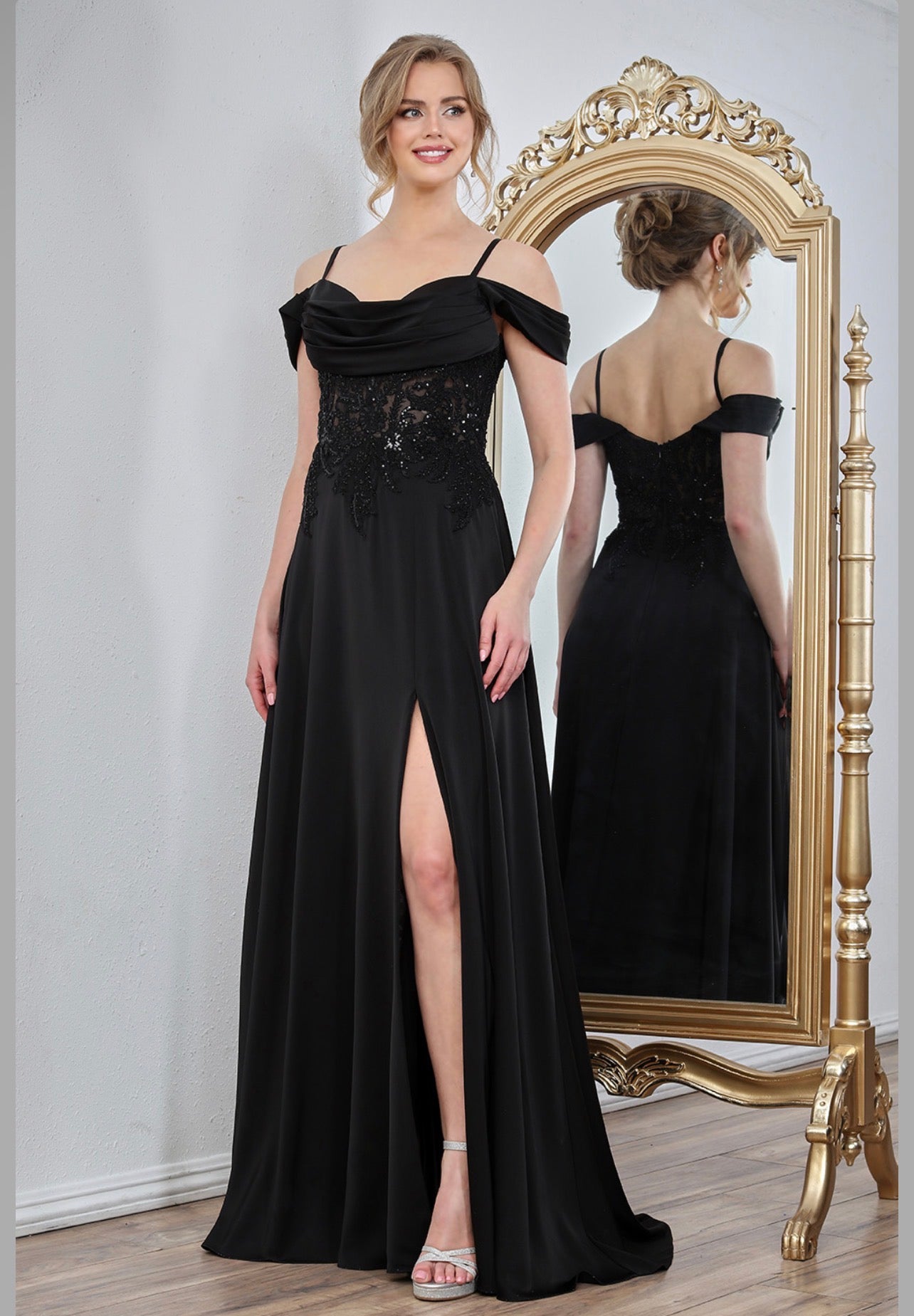With exquisite details, see-through corset. 3251. BY ADORA DESIGN
