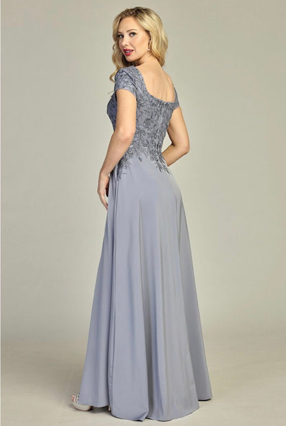 Beads Embellished Embroidered A-line Dress. 7906K BY LET´S CORP