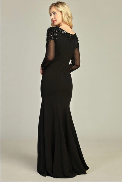 Long sleeves dress for your special event. 7922K BY LET´S CORP