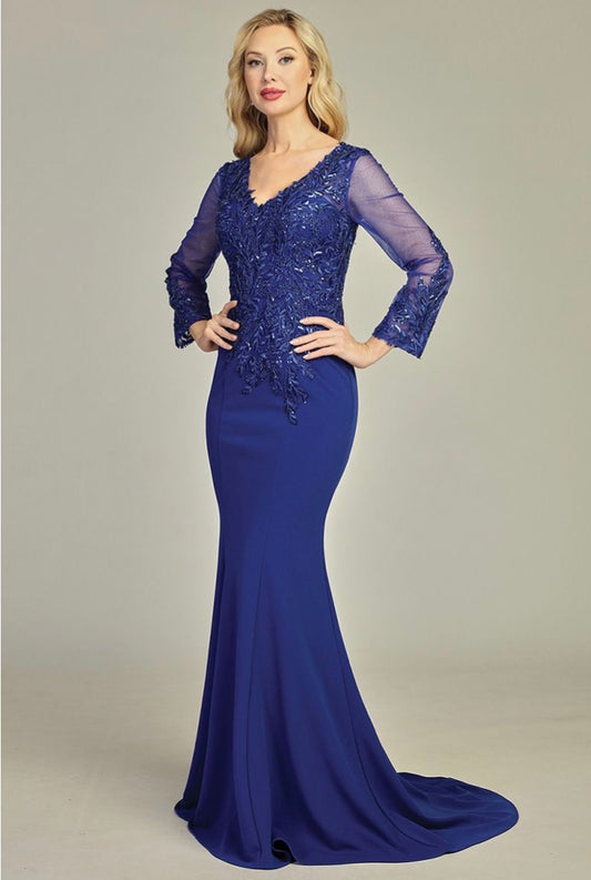 Long sleeves dress for your special event. 7935K BY LET´S CORP