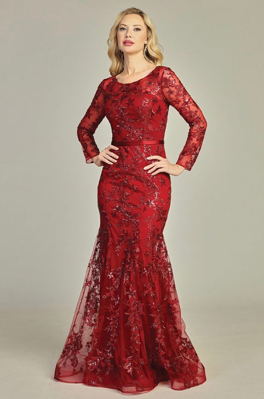 Long sleeves dress for your special event. 7938K BY LET´S CORP