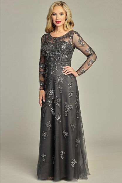 Long sleeves dress for your special event. 7960K BY LET´S CORP