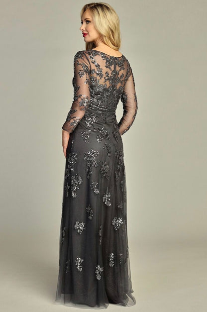 Long sleeves dress for your special event. 7960K BY LET´S CORP