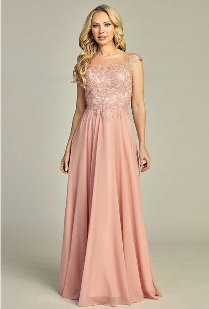 Beads Embellished Embroidered A-line Dress. 7965K BY LET´S CORP